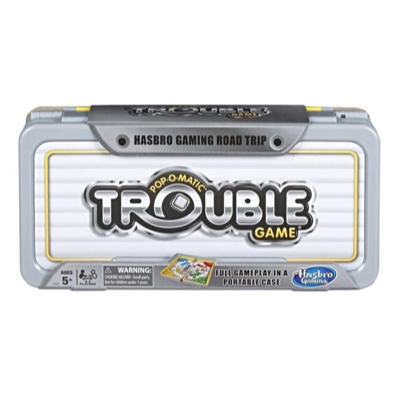 Hasbro Gaming Road Trip Series Trouble Game Portable Game to Take on the Go