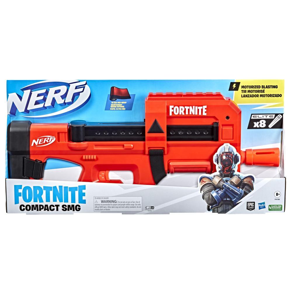 Nerf Fortnite Compact SMG Motorized Ultra Red Wrap Dart Blaster