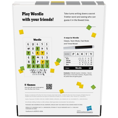 Wordle The Party Game for 2-4 Players, Ages 14 and Up, Inspired by Wordle Game