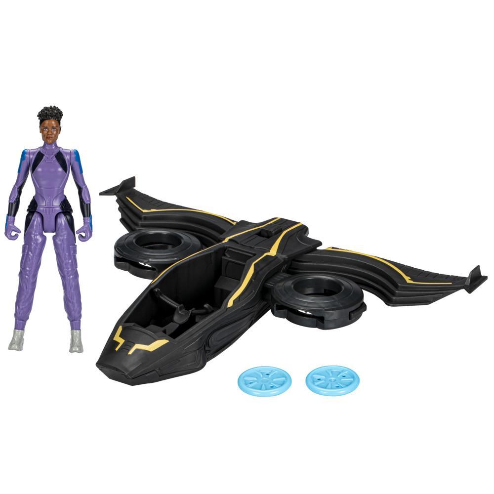 Marvel Studios' Black Panther Wakanda Forever Vibranium Blast Sunbird with Shuri Action Figure, Toy for Kids Ages 4 and Up