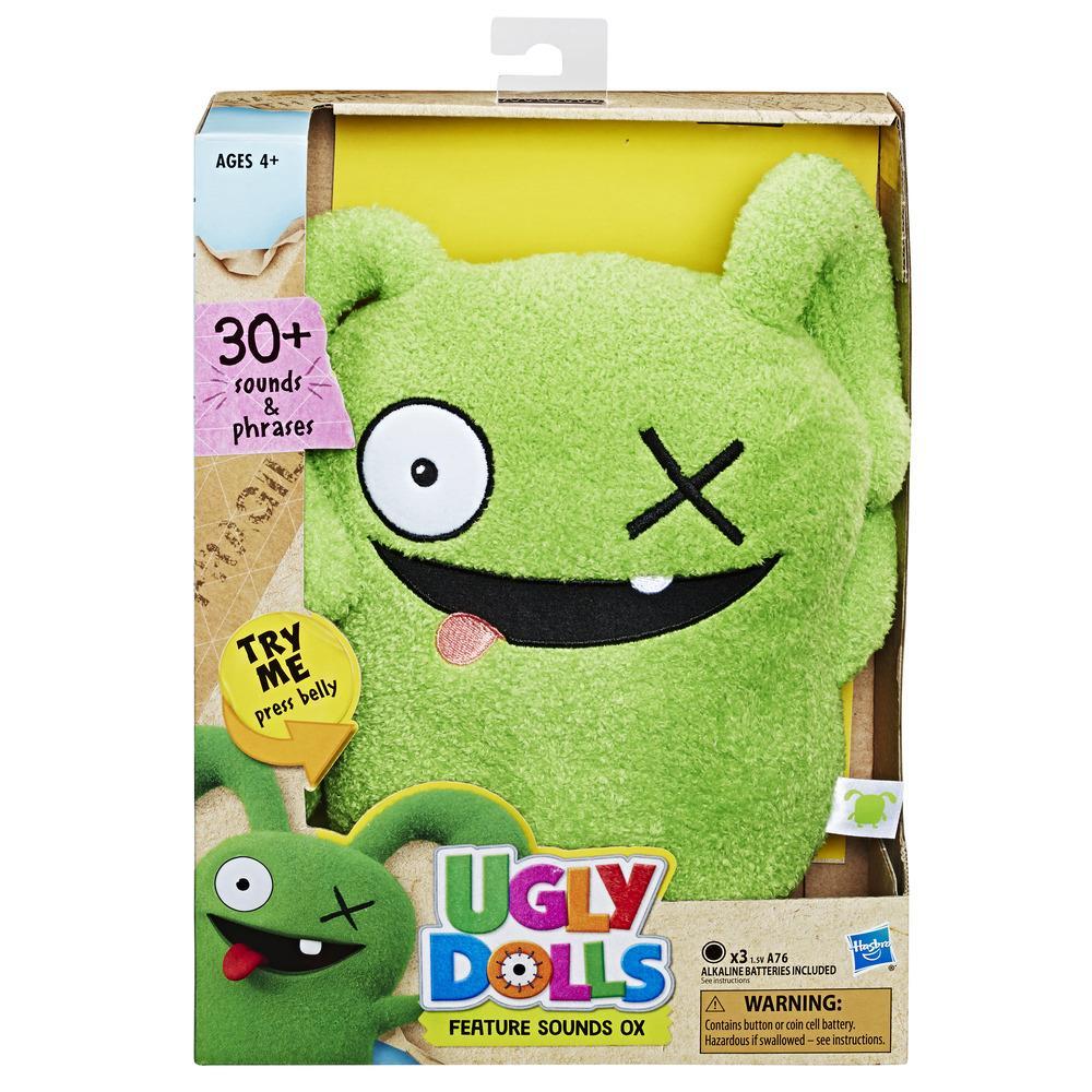 UGLY DOLLS OX THE  CARISMATIC LEADER PLUSH STUFFED 15 in GREEN AGED 4+ 