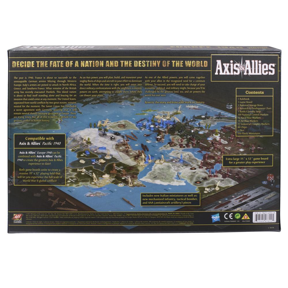 Avalon Hill Axis & Allies Europe 1940 Second Edition WWII Strategy Board Game, Ages 12 and Up, 2-6 Players