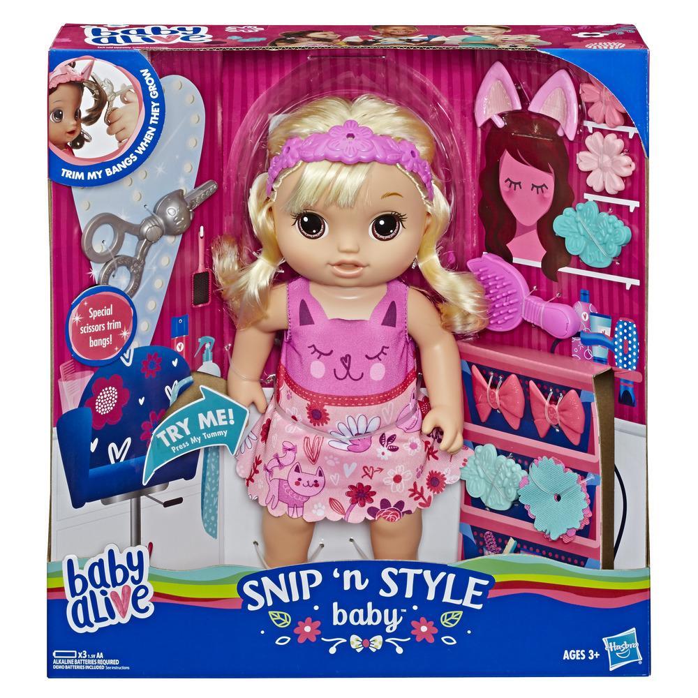 Hasbro Alive Snip N Style Baby BLD Hair Italy Multicoloured E5241 
