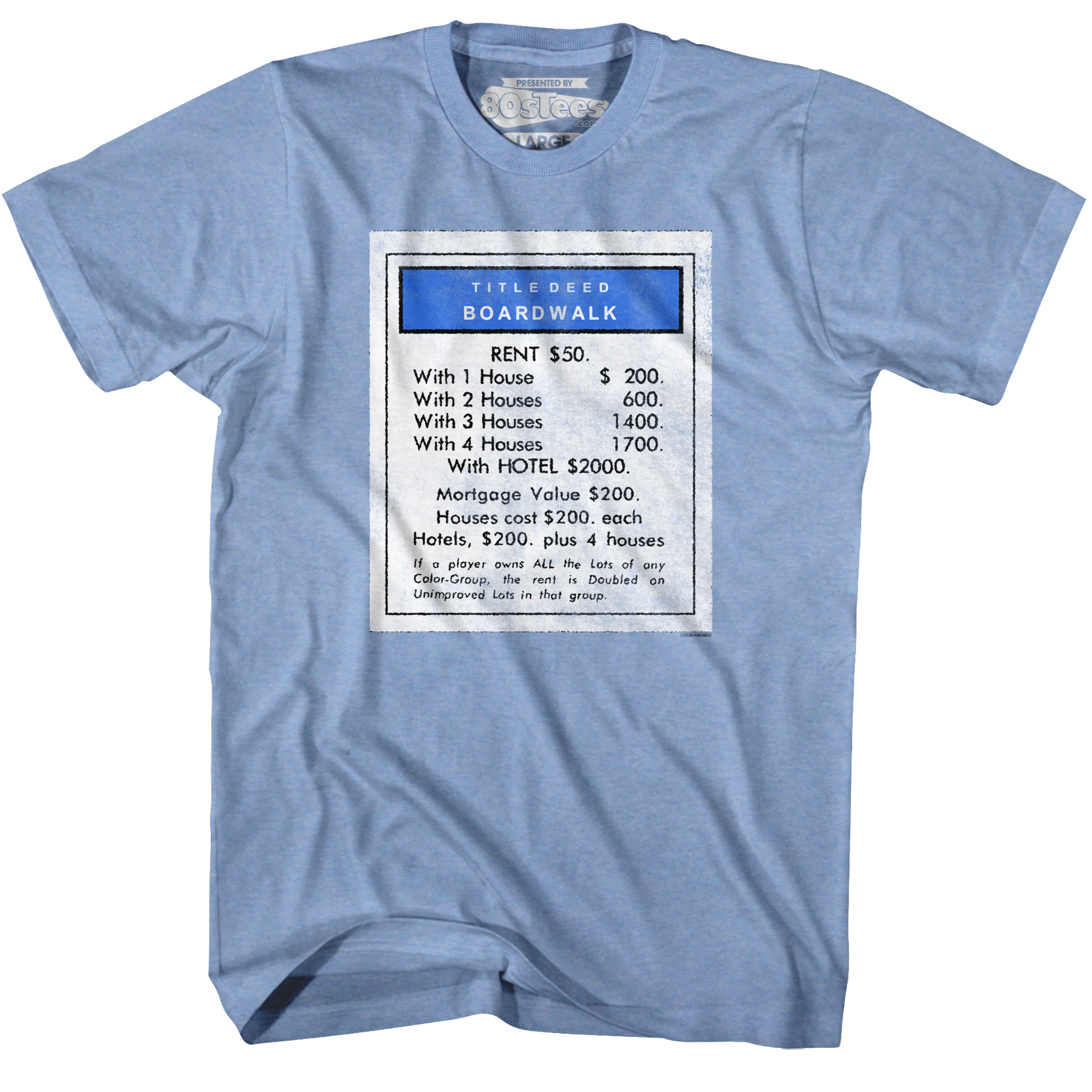 80sTees Boardwalk Monopoly T-Shirt