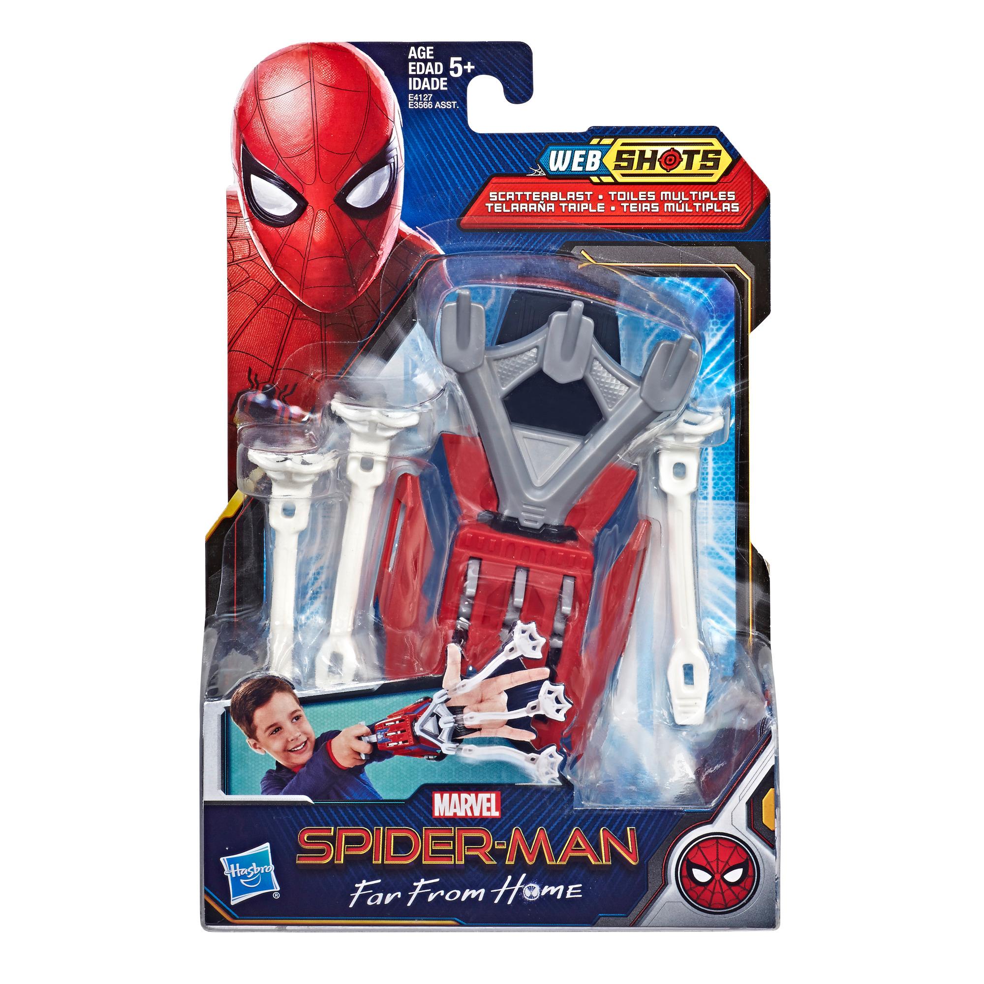Spider-Man Web Shots Scatterblast Blaster Toy for Kids Ages 5 and Up