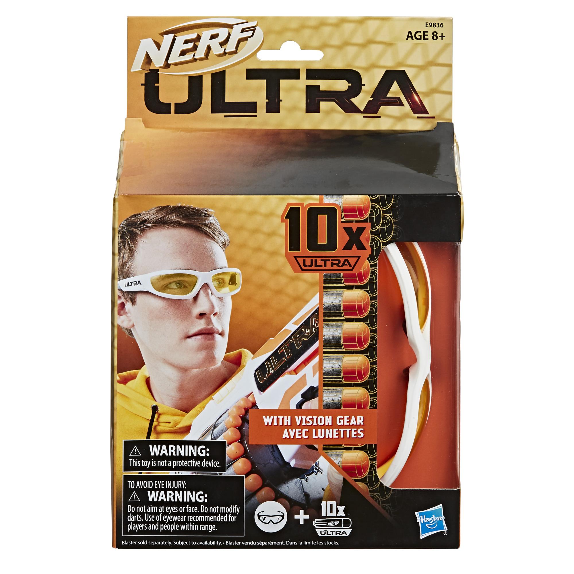 Nerf Ultra Vision Gear and 10 Nerf Ultra Darts -- Darts Compatible Only with Nerf Ultra Blasters