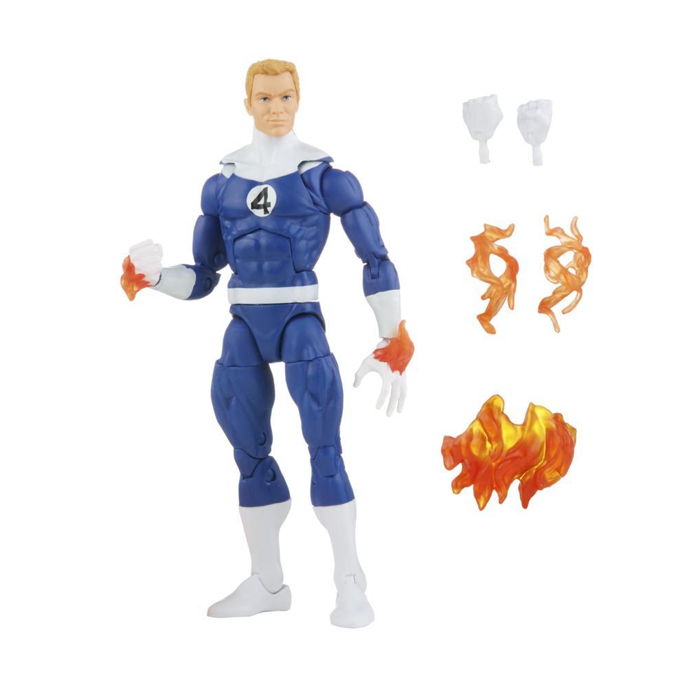 Marvel Legends Series Fantastic Four Retro Human Torch 6-inch Collectible Action Figure Toy