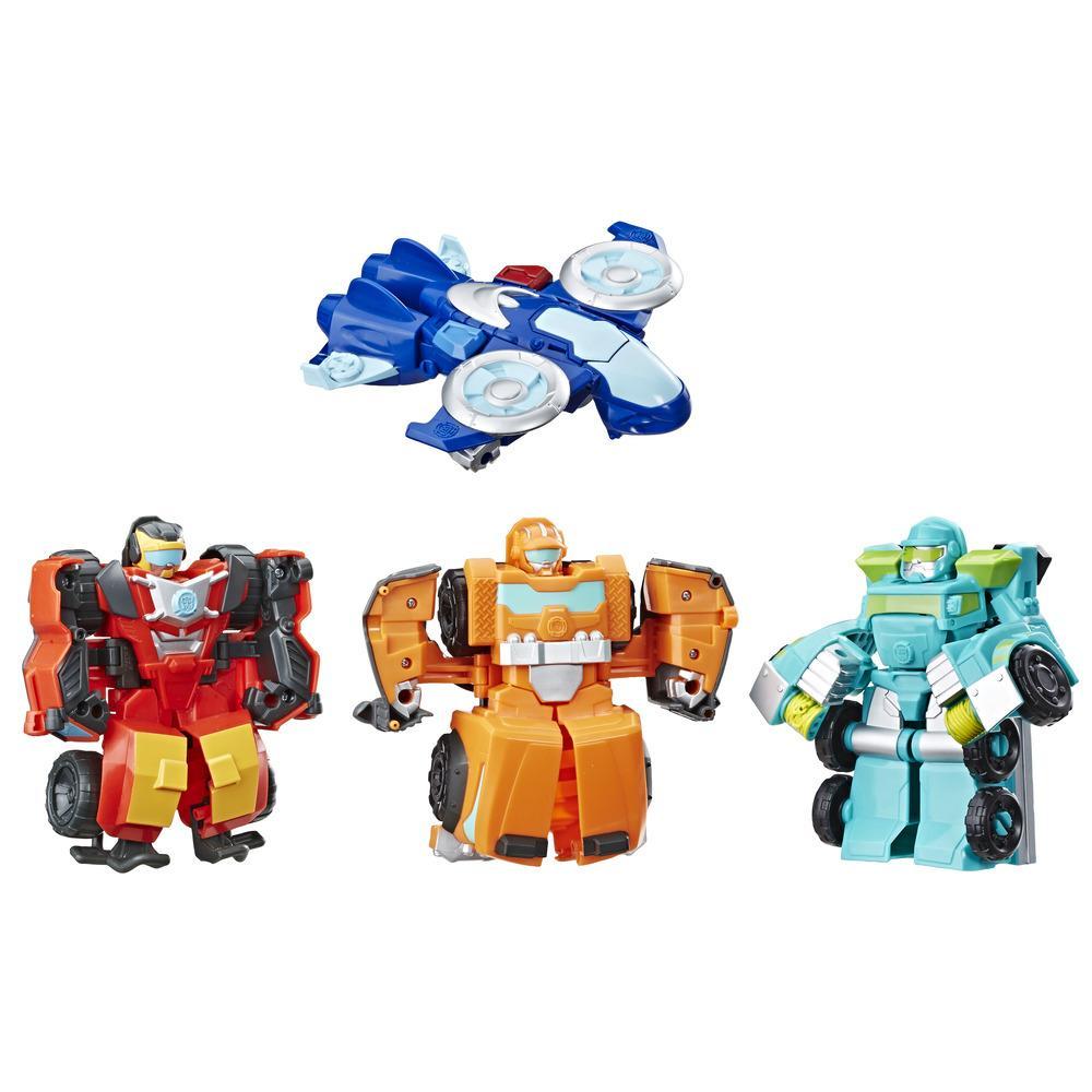 6 Toys Boxed ✅ NEW Playschool Heroes Transformers Rescue Bots Academy Team Set 