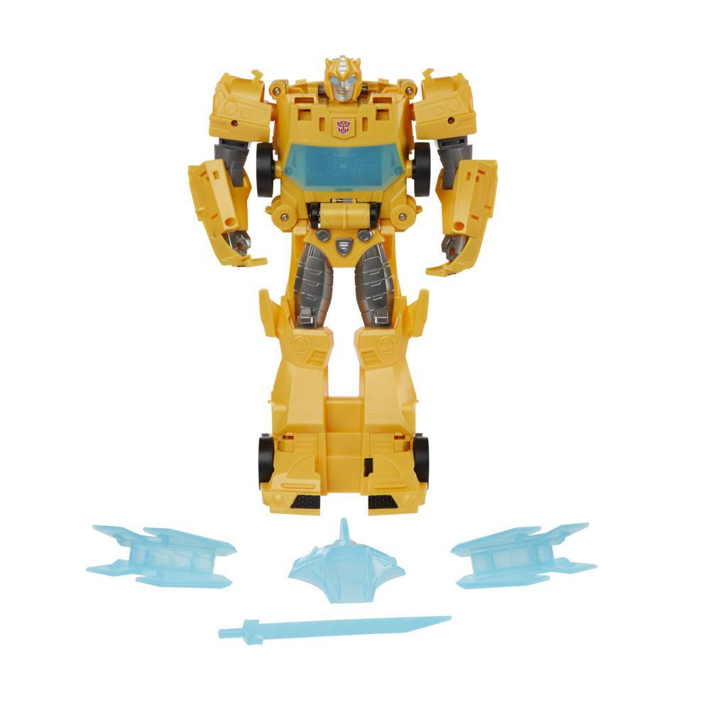 Transformers Toys Bumblebee Cyberverse Adventures Dinobots Unite Roll N’ Change Bumblebee Action Figure, 6 and Up, 10-inch