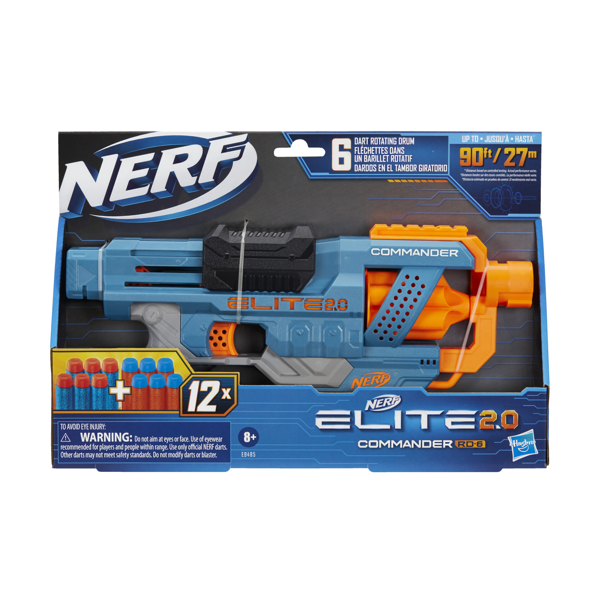 11x NERF Elite 2.0 Commander Rd-6 Blaster 12 Official Darts Unit for sale online 