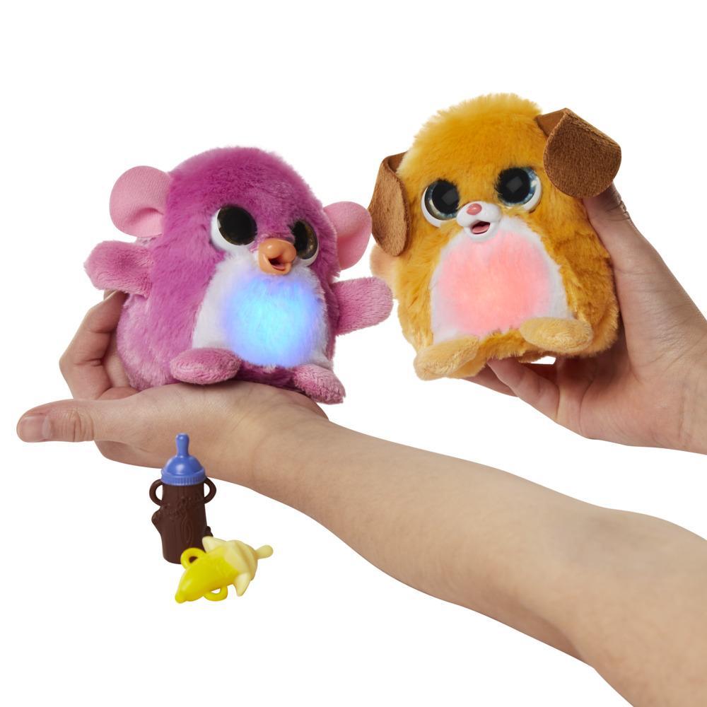 FurReal Fuzzalots Puppy Color-Change Interactive Feeding Toy Ages 4 and up Lights and Sounds 