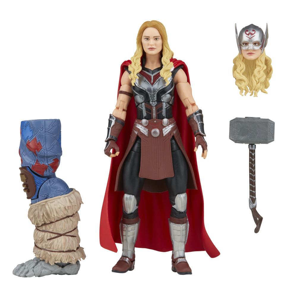 Marvel Legends Thor: Love and Thunder Mighty Thor Action Figure 6-inch Collectible Toy, 4 Accessories, 1 Build-A-Figure Part