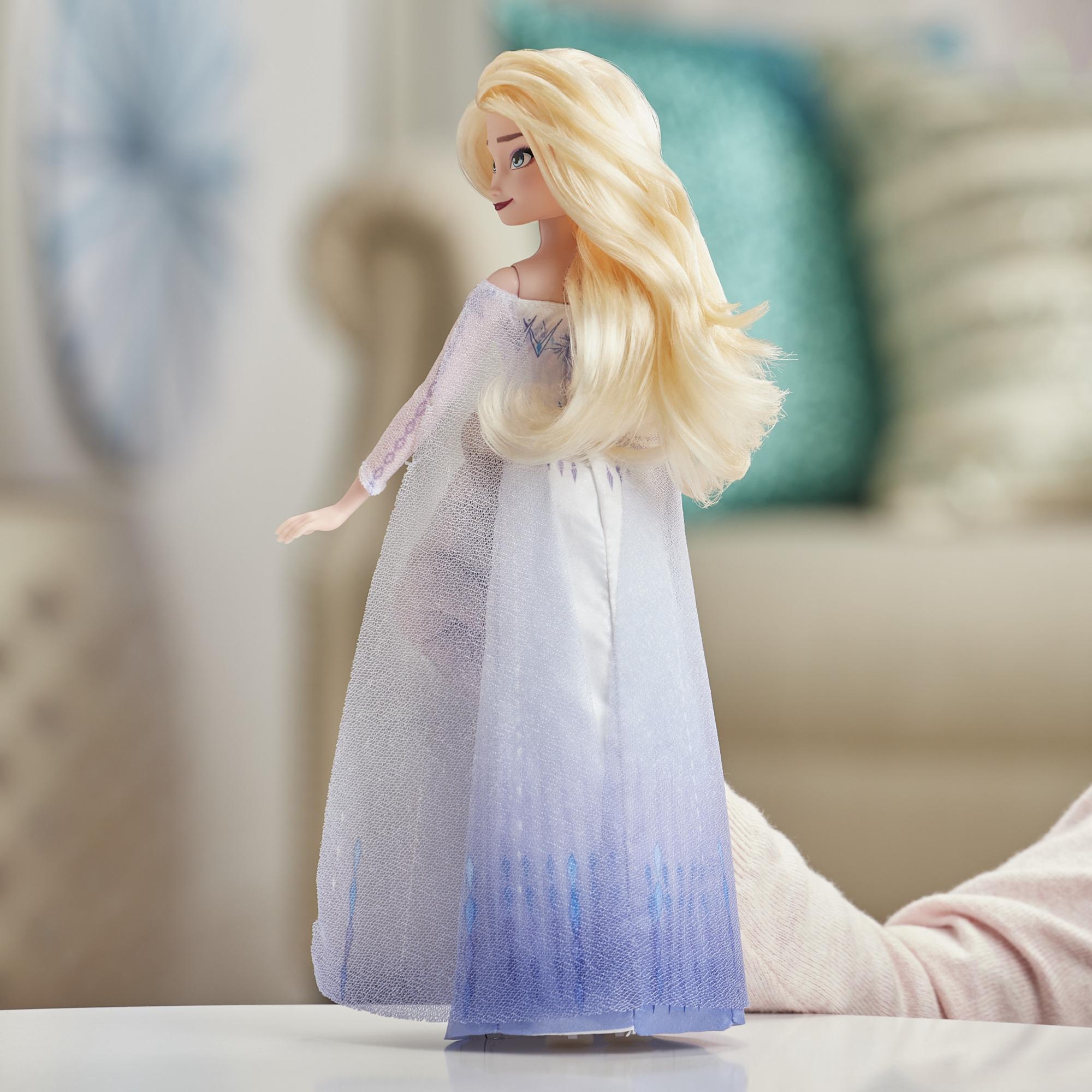 E6852 for sale online Disney Frozen Singing Elsa Fashion Doll with Music Wearing Blue Dress 
