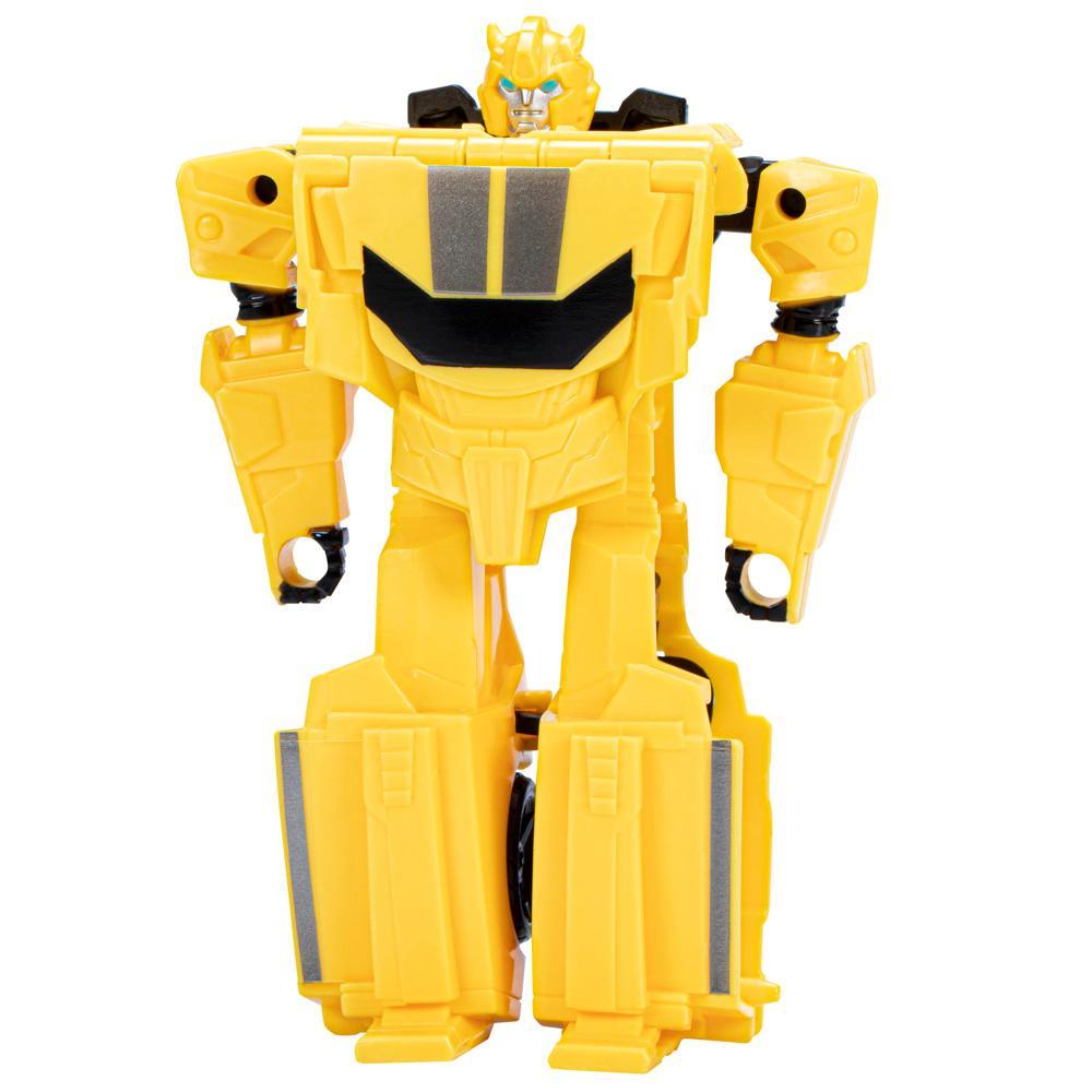 Transformers Toys EarthSpark 1-Step Flip Changer Bumblebee Action Figure