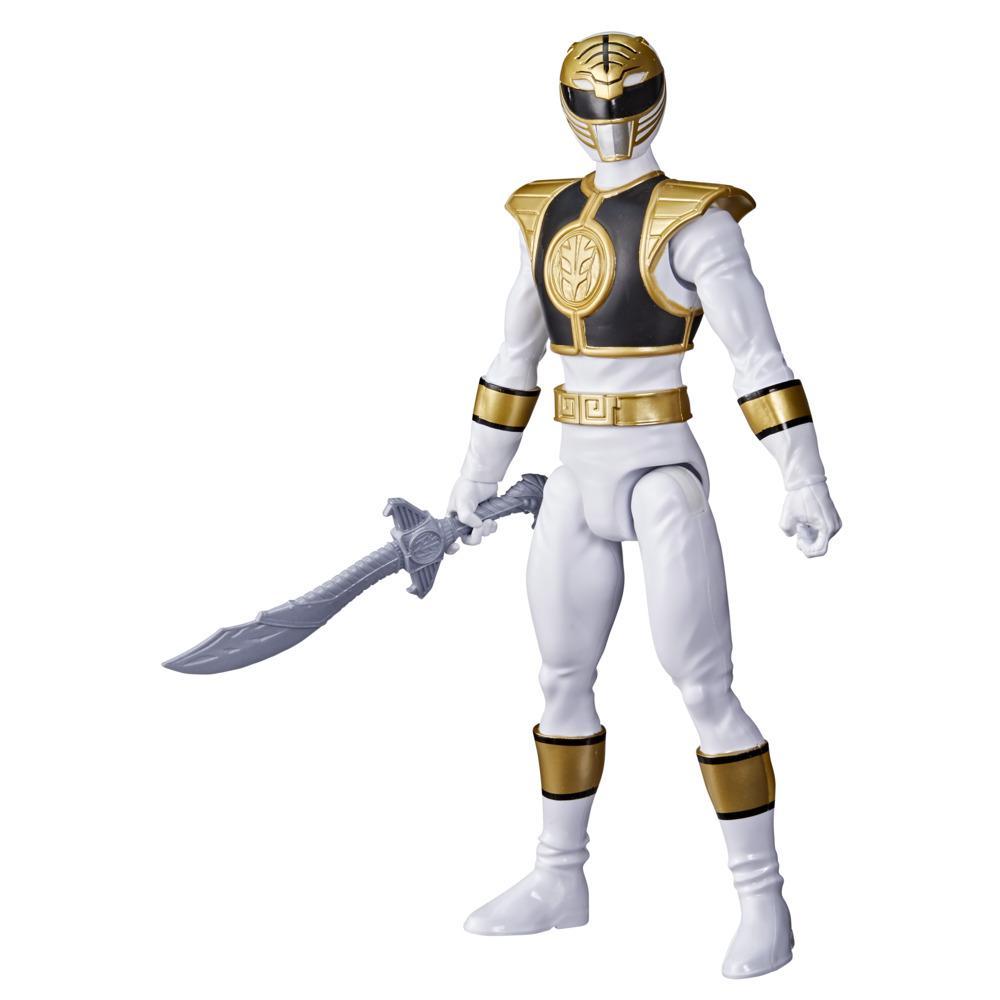 Power Rangers Mighty Morphin White Ranger 12-Inch Action Figure Toy Inspired by Classic Power Rangers TV Show
