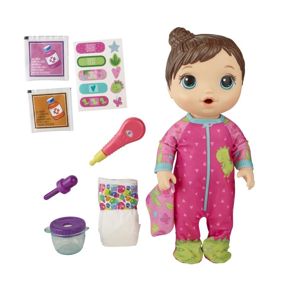 Morse code except for information Baby Alive Mix My Medicine Baby Doll, Dinosaur Pajamas, Drinks and Wets,  Doctor Accessories, Toy for Kids Ages 3 and Up | Baby Alive