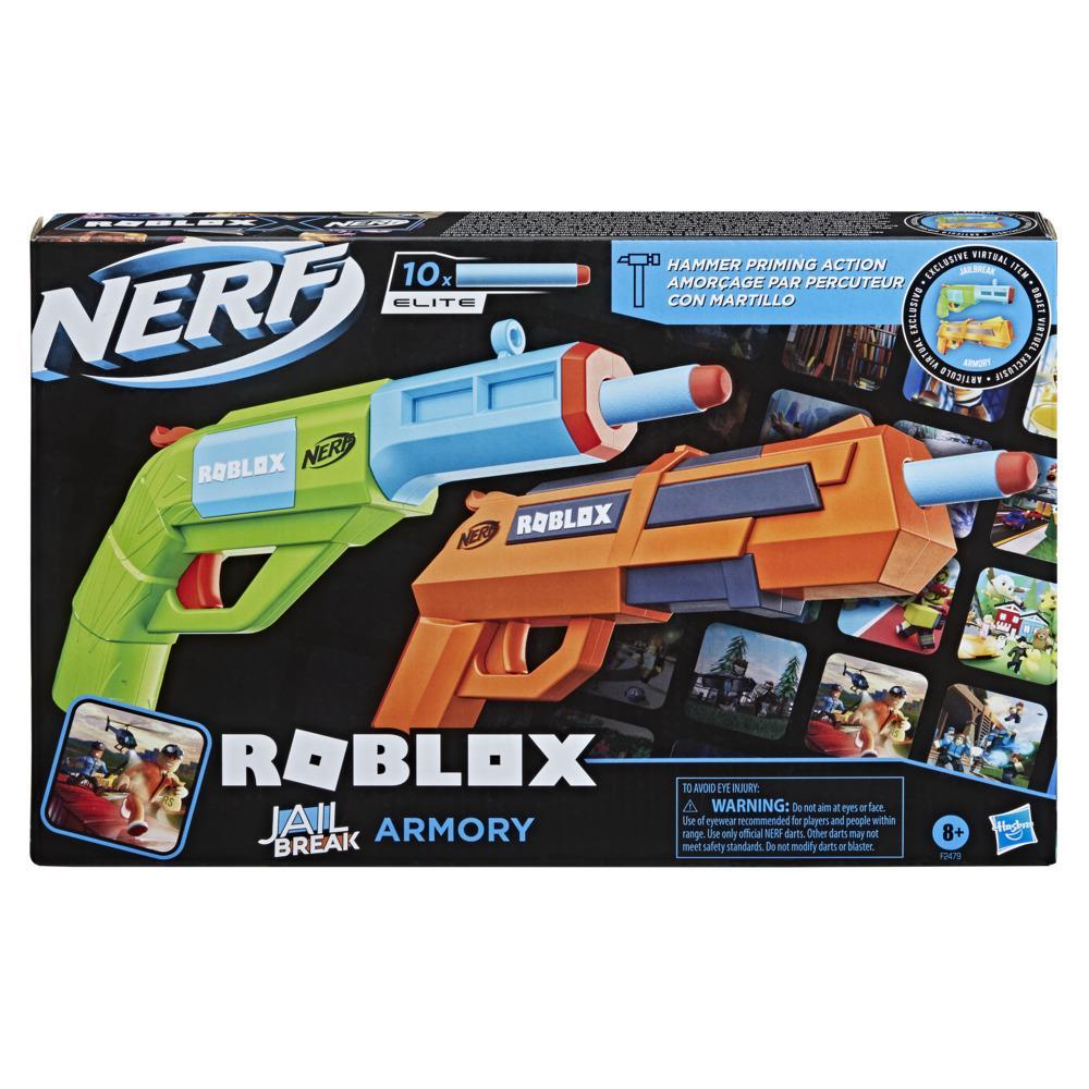 Armoury Nerf Roblox Jailbreak 10 Nerf Elite Darts 2 Hammer-Action Blasters 