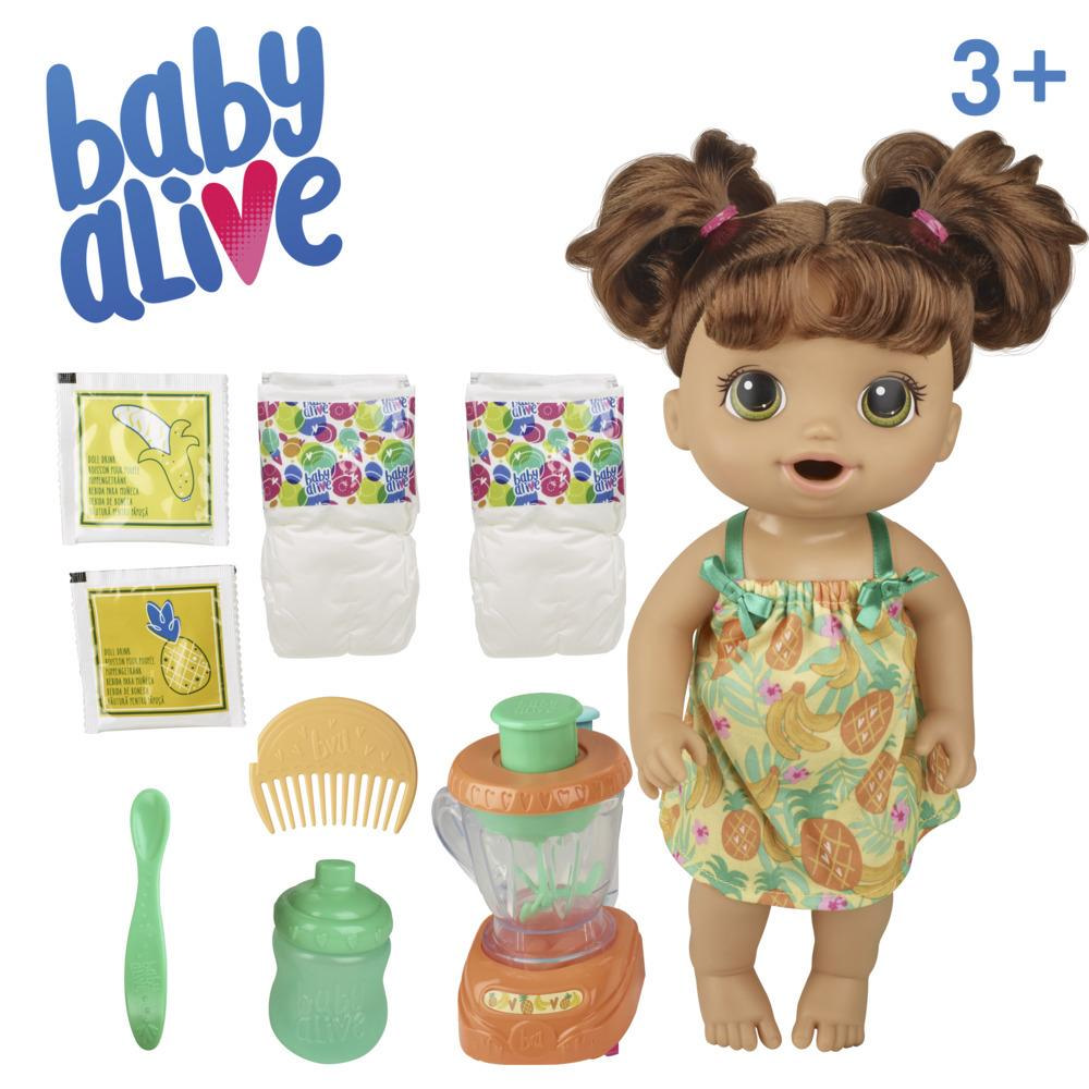 Baby Alive Magical Mixer Baby Doll Berry Shake with Blender Accessories Drink... 