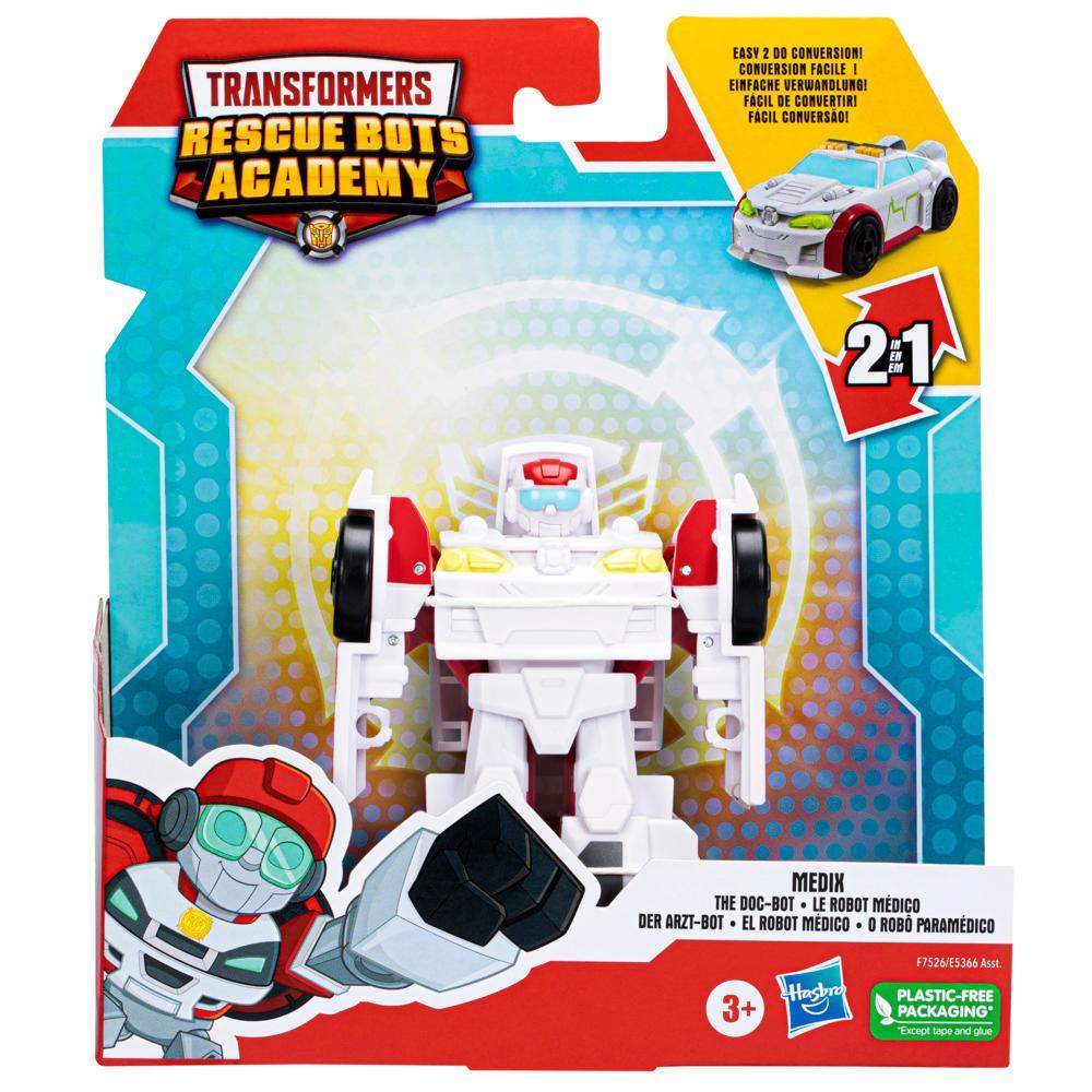 Transformers Rescue Bots Academy Medix Converting Toy, 4.5” Action Figure, For Kids Ages 3 and Up