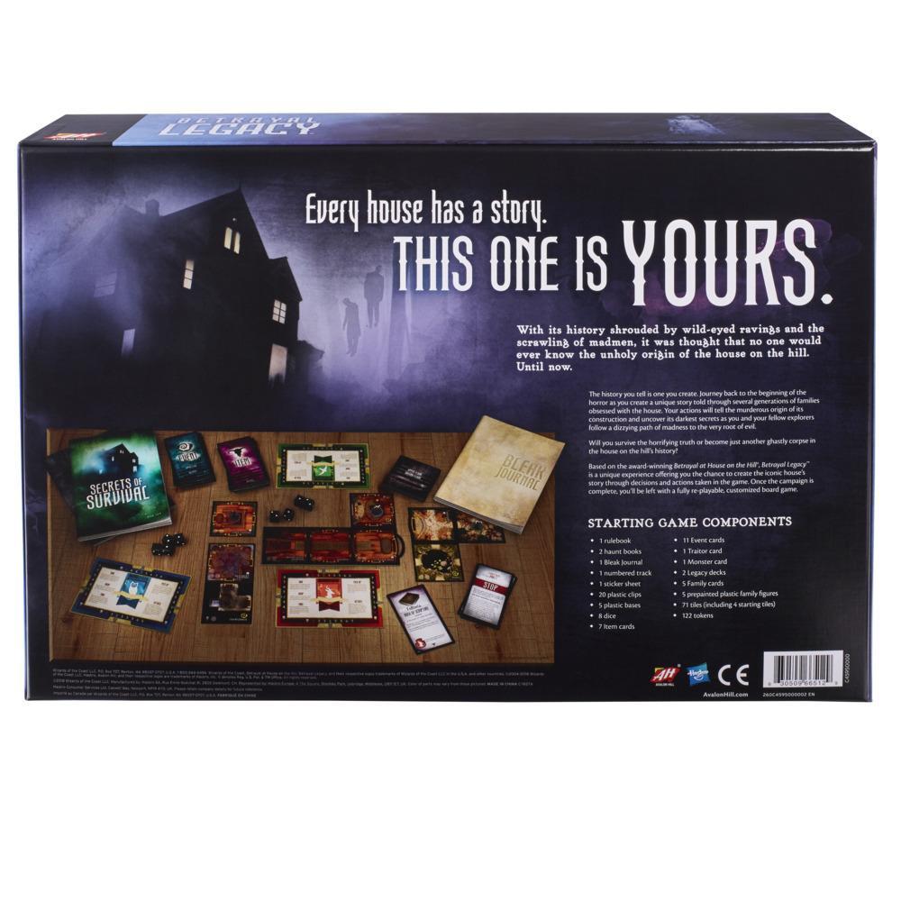 Avalon Hill Betrayal Legacy Role-Playing, Haunted Narrative Board Game, for Ages 12 and Up for 3-6 Players