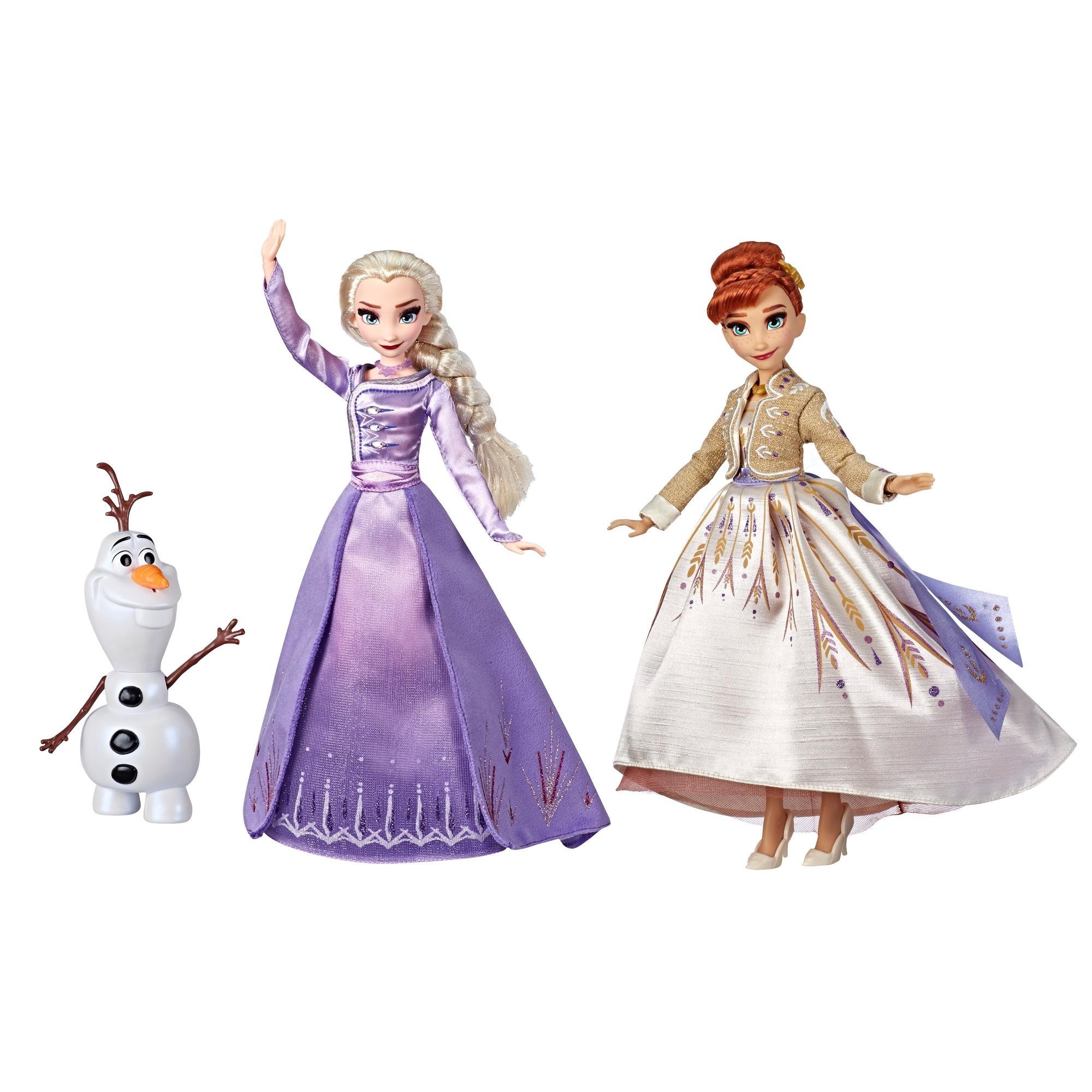 Baan Botsing Arbeid Disney Frozen Elsa, Anna, and Olaf Fashion Doll Set With Dresses and Shoes,  Toy Inspired by Disney's Frozen 2 | Frozen