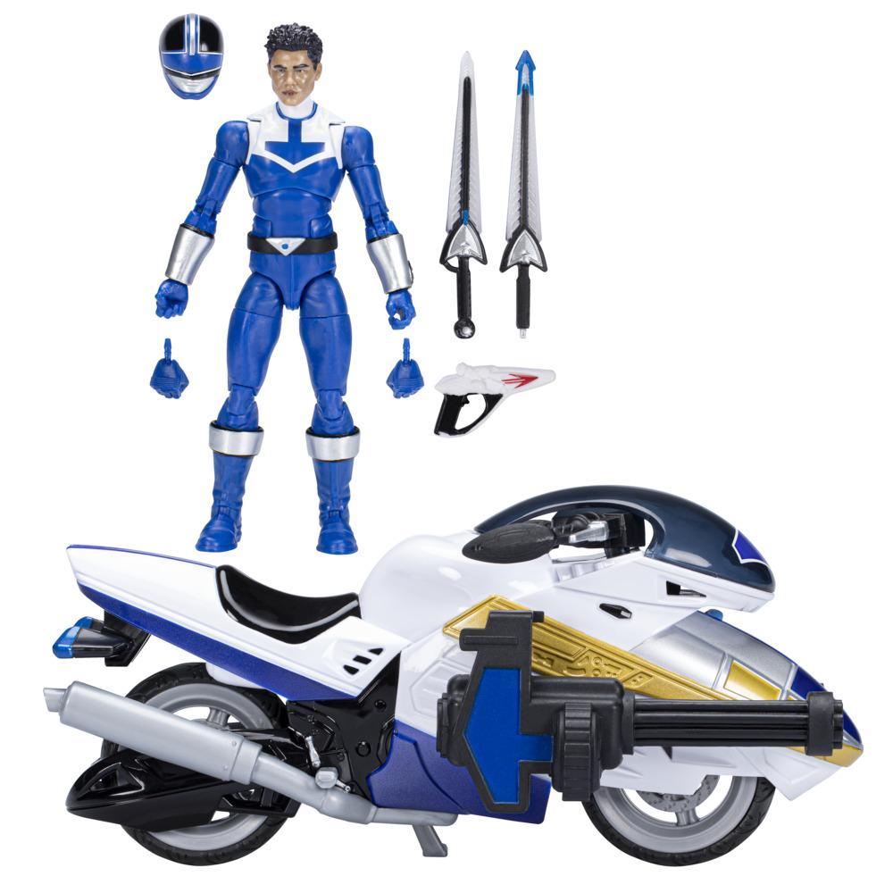 Power Rangers Lightning Collection Time Force Blue Ranger and Vector Cycle Action Figures