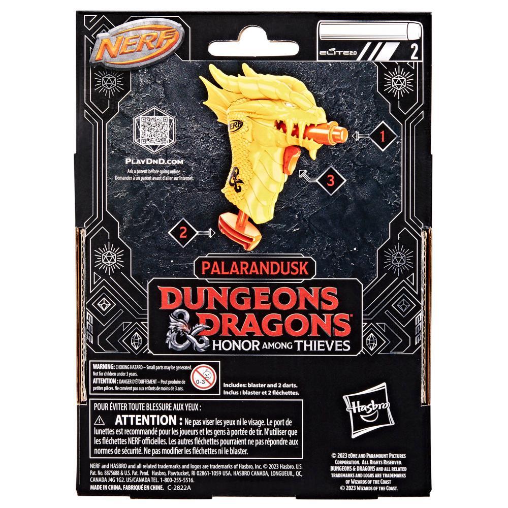Nerf MicroShots Dungeons & Dragons Palarandusk Blaster and 2 Nerf Elite 2.0 Darts