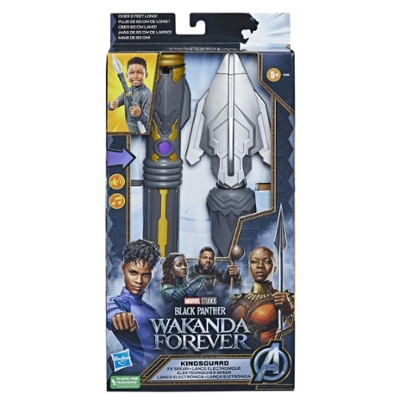 Marvel Studios Black Panther: Wakanda Forever Kingsguard FX Spear Electronic Toy for Kids Roleplay, Kids Ages 5 and Up