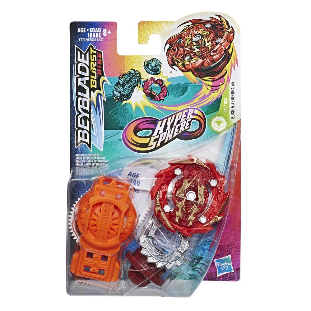 Beyblade Burst Rise Hypersphere Bushin Ashindra A5 Starter Pack -- Battling Top Toy and Right/Left-Spin Launcher