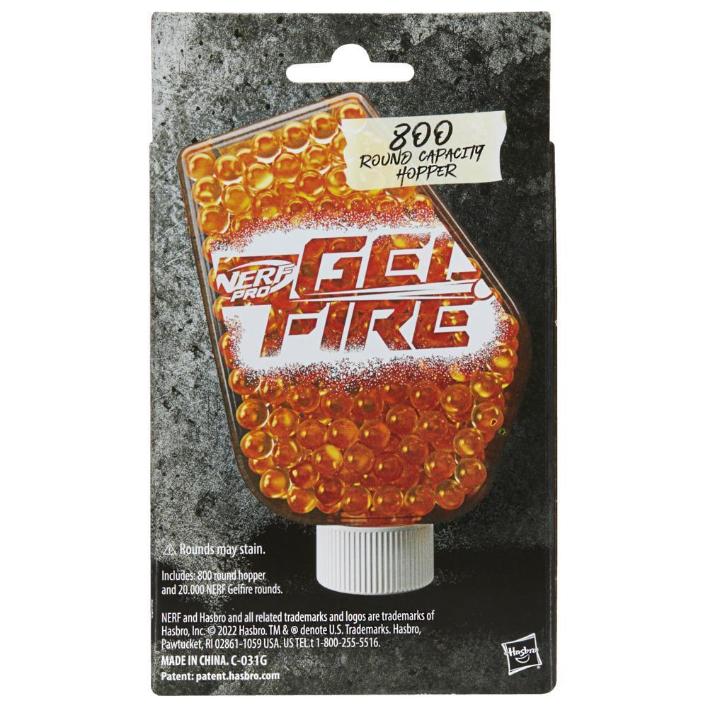 Nerf Pro Gelfire Refill & Hopper, 20,000 Dehydrated Gelfire Rounds & 1x 800 Round Hopper