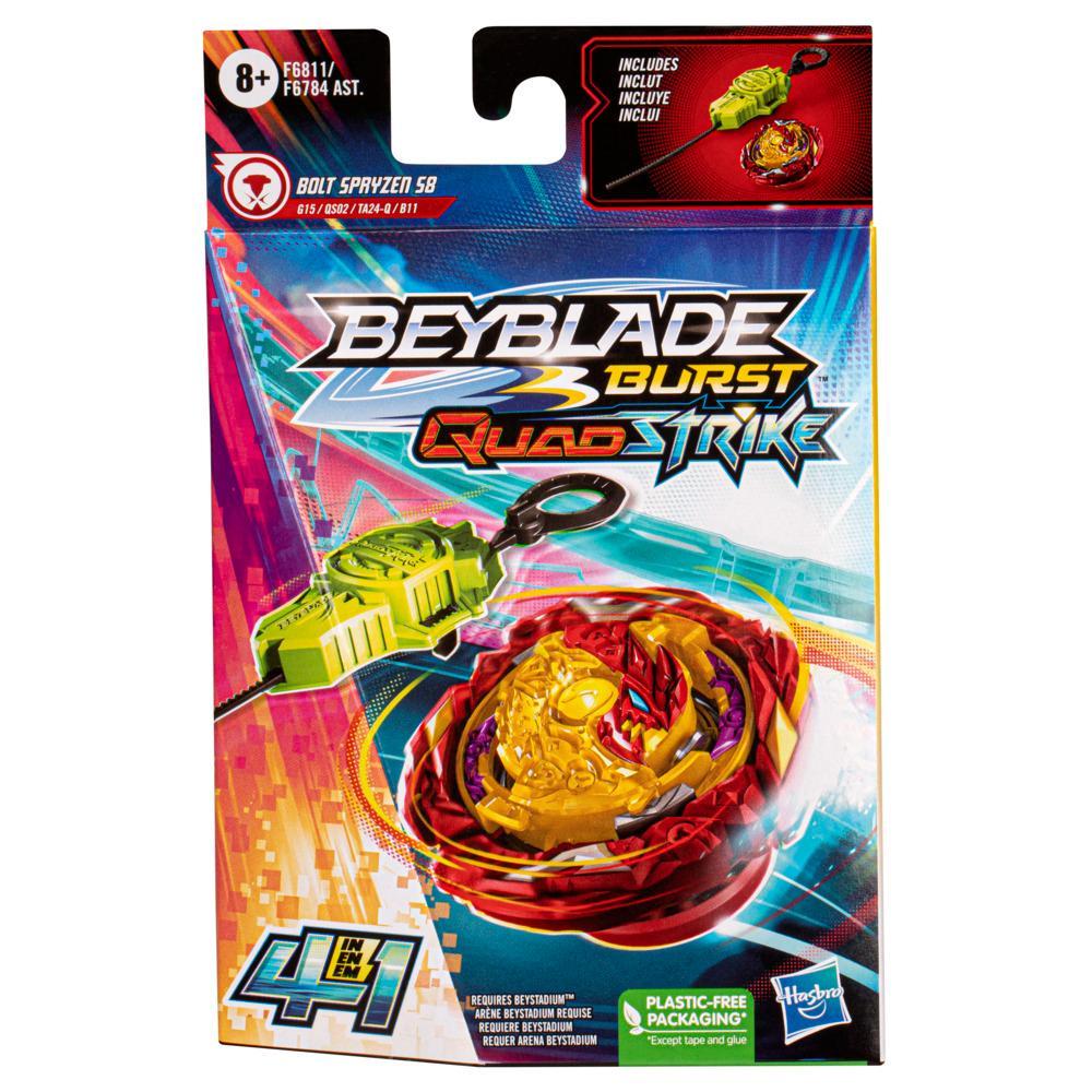  BEYBLADE Burst QuadDrive Salvage Valtryek V7 Spinning Top  Starter Pack – Juego de batalla tipo ataque/resistencia con lanzador,  juguete para niños : Juguetes y Juegos