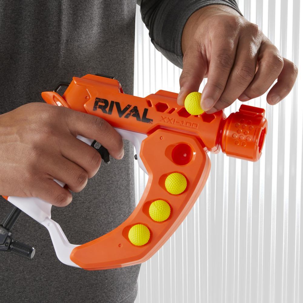 Nerf Rival Curve Shot -- Flex XXI-100 Blaster -- Fire Rounds to Curve Left, Right, Downward or Fire Straight
