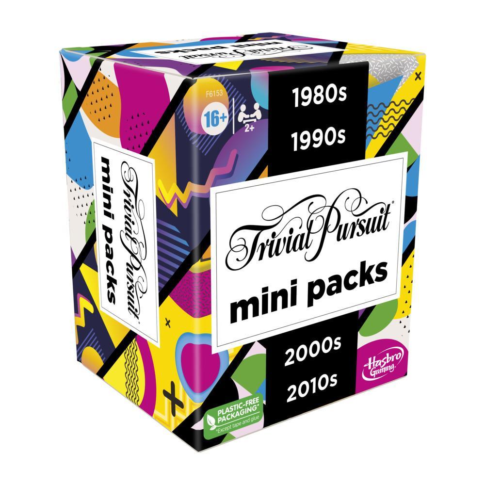 Trivial Pursuit Game Mini Packs Multipack, Fun Trivia Questions for Adults and Teens Ages 16+, 4 Packs Featuring 4 Decades