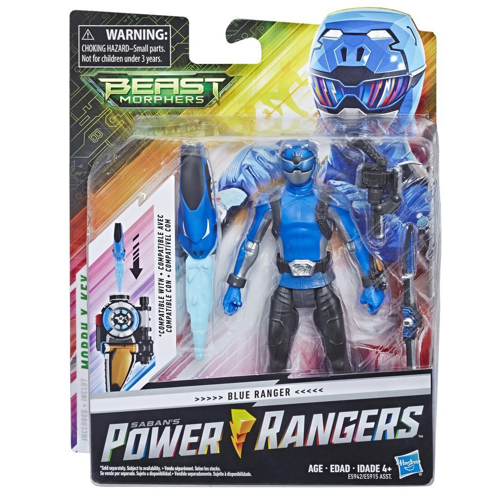 Power Rangers Beast Morphers Blue Ranger 6-inch Action Figure Toy