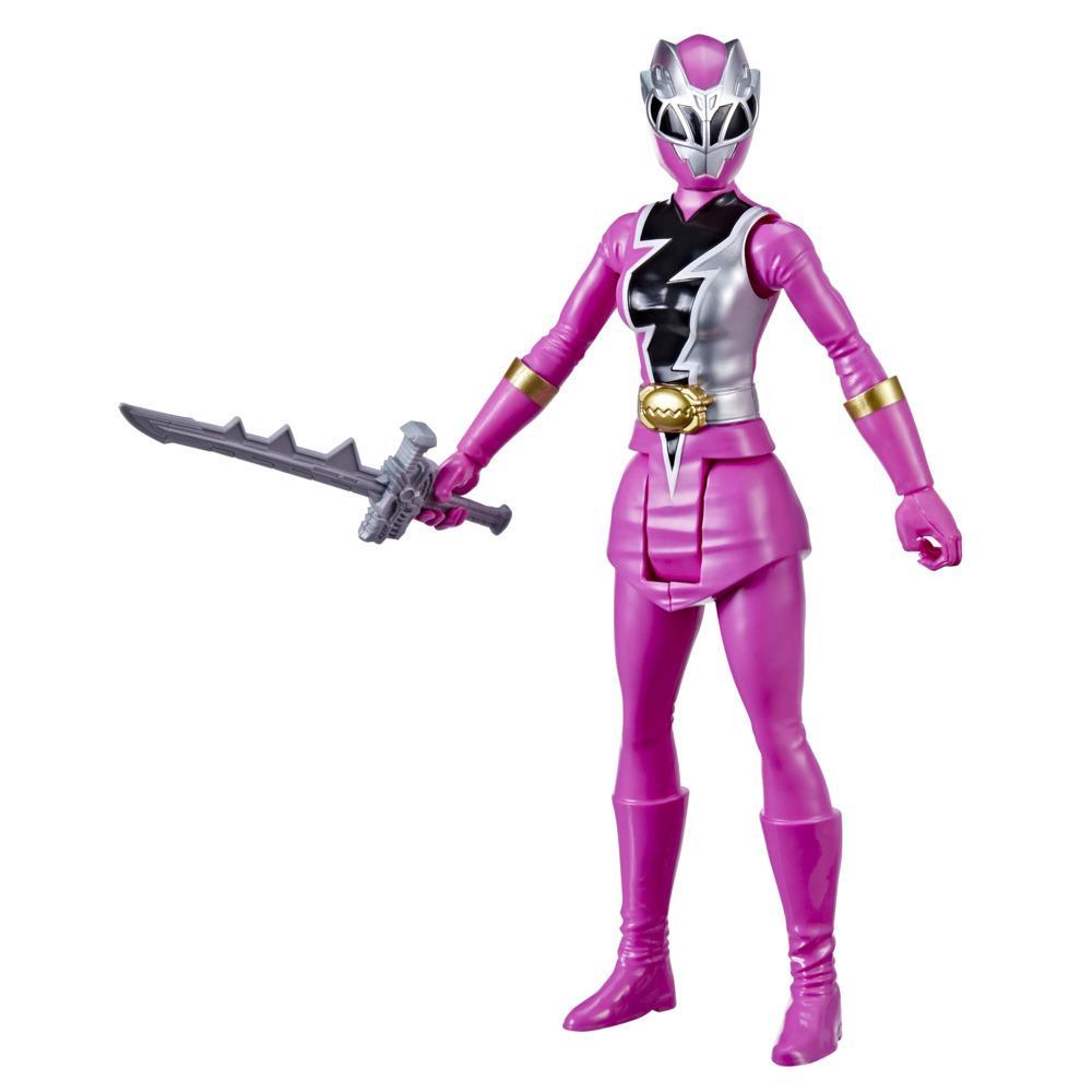 Power Rangers Dino Fury Pink Ranger 12-Inch Action Figure Toy Inspired by Power Rangers TV Show