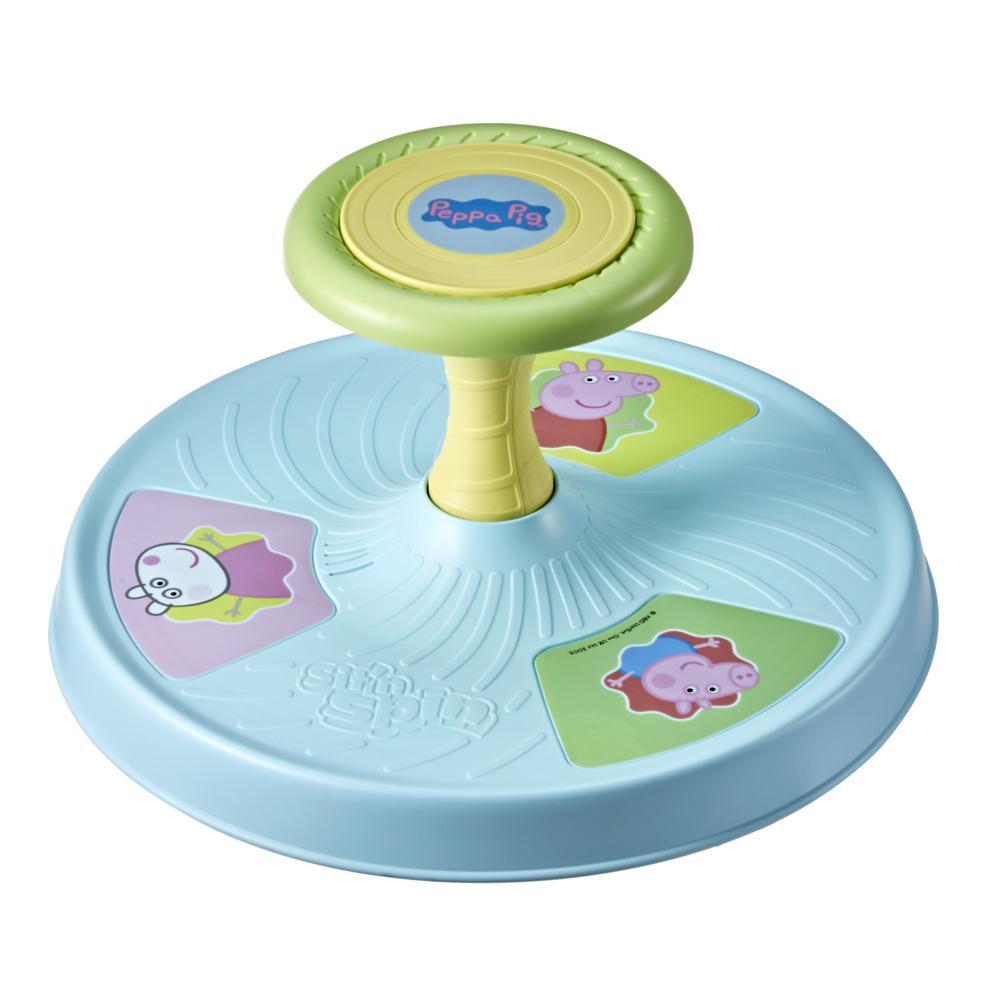 Playskool Peppa Pig Sit 'n Spin Musical Classic Spinning Activity Toy for Toddlers Ages 18 Months and Up