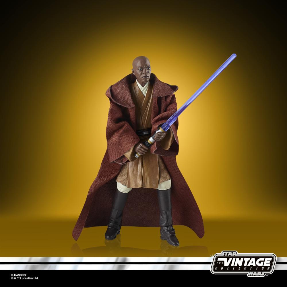 Hasbro Star Wars Mace Windu With Lightsaber And Jedi Cloak Action Figure for sale online 