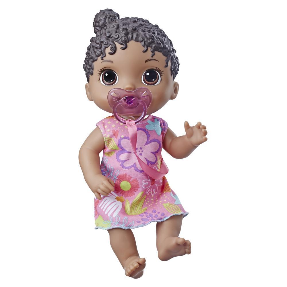 Baby Alive Baby Lil Sounds: Interactive Black Hair Baby Doll for Girls and Boys Ages 3 and Up, Makes 10 Sound Effects, including Giggles, Cries, Baby Doll with Pacifier
