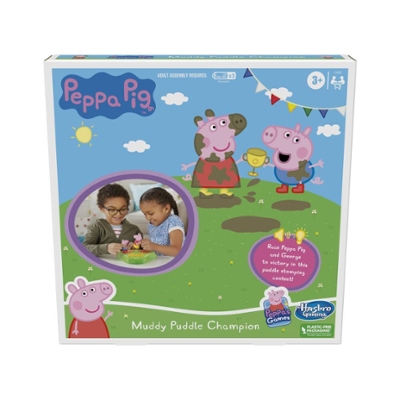 Peppa Pig Muddy Puddle Champion Board Game for Kids Ages 3 and Up