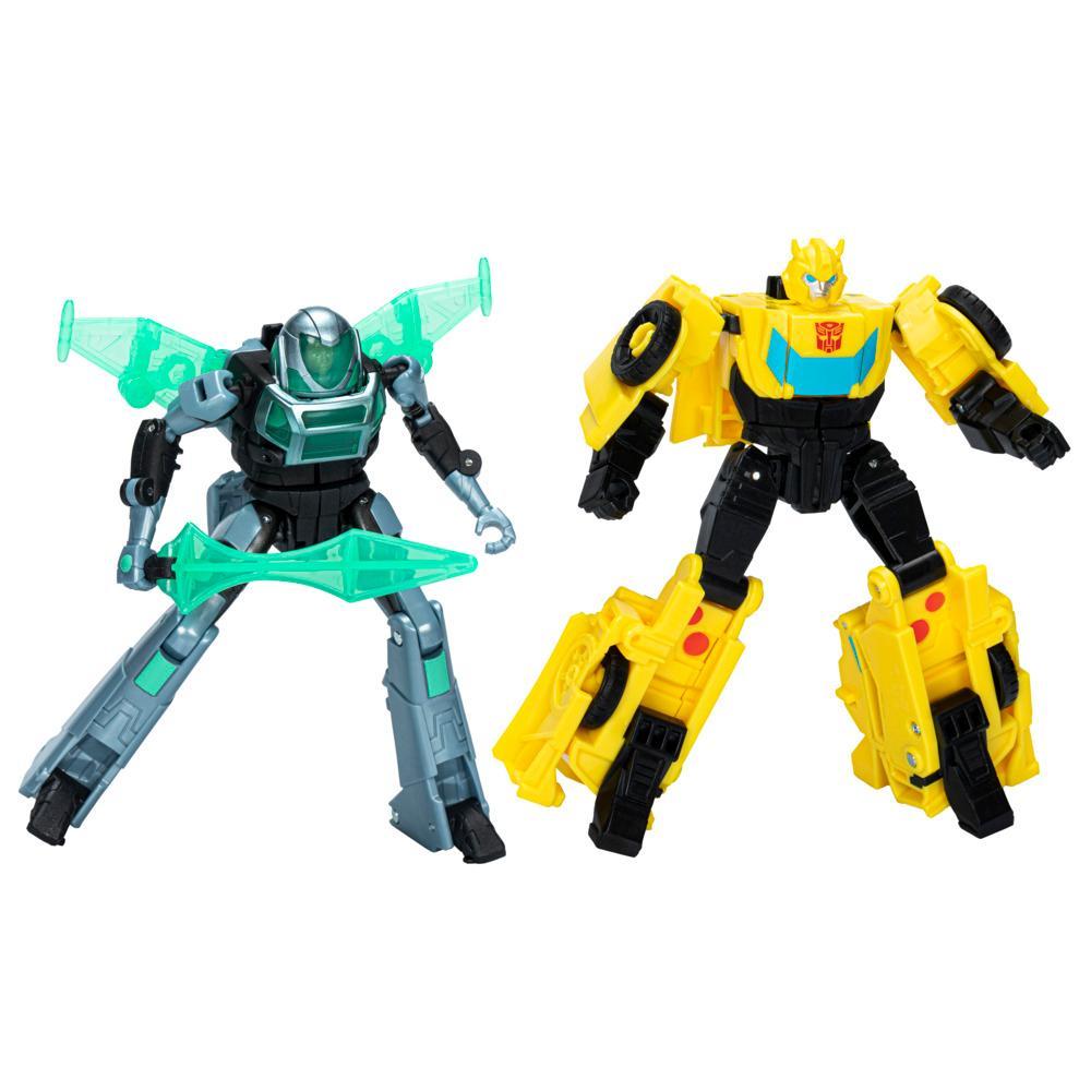 Transformers Toys EarthSpark Cyber-Combiner Bumblebee and Mo Malto Action  Figures - Transformers