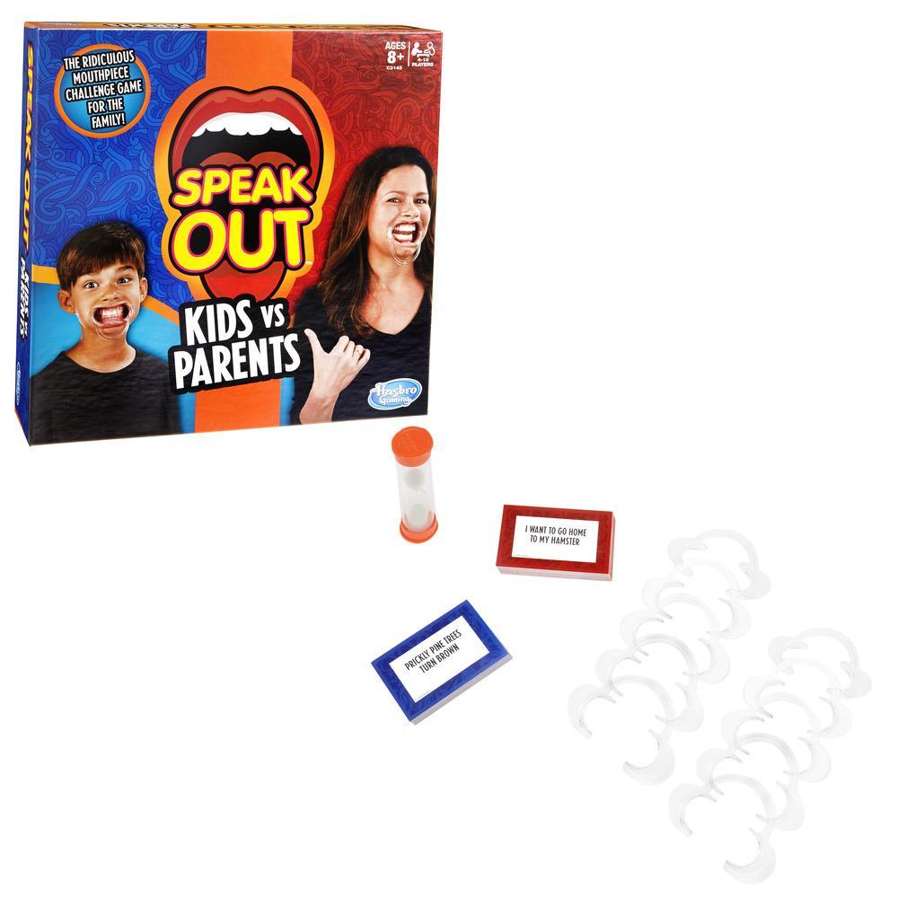 Individual Parts of Speak Out Kids vs Parents Game Cards Mouthpieces Timer NEW 