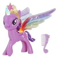 My Little Pony Twilight Sparkle Alas arcoíris - Figura pony con luces y alas móviles
