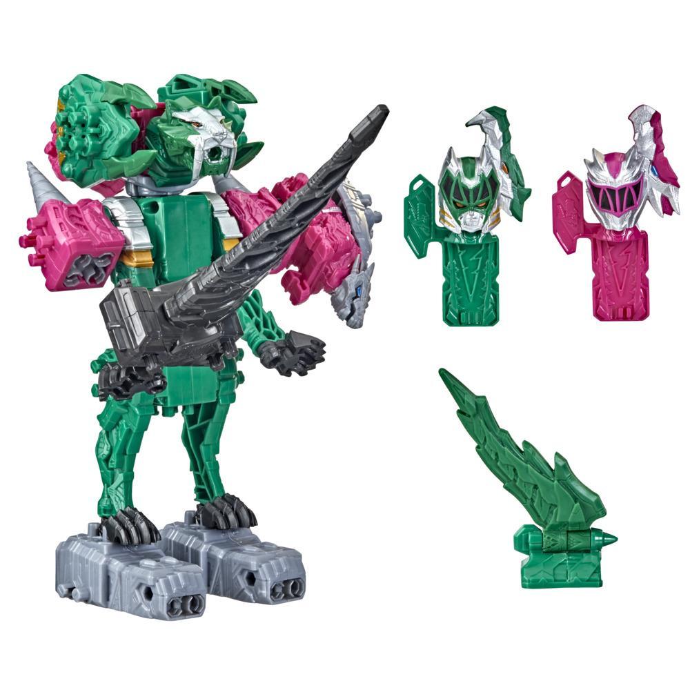 Power Rangers Dino Fury - Ankylo Hammer y Green Tiger Claw Zord