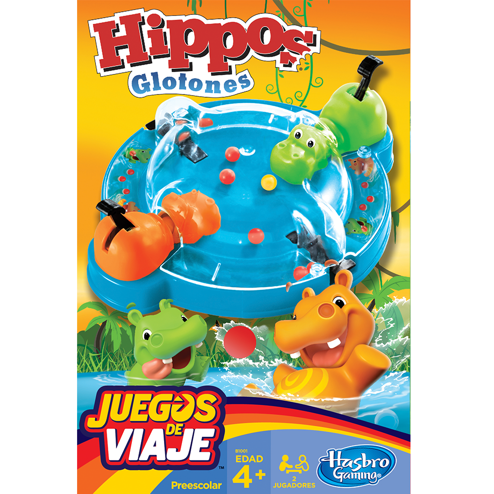 HIPPOS GLOTONES. JUEGO DE VIAJE