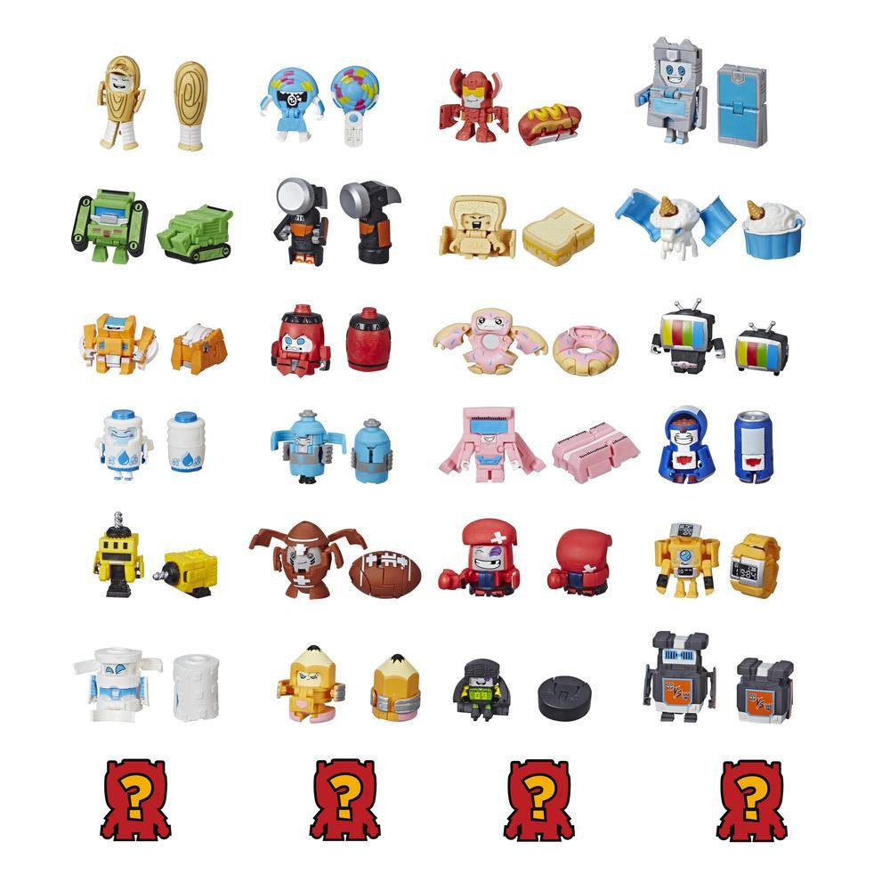 Transformers BotBots Toys Series 1 - Jock Squad -- Empaque de 8 figuras - ¡Figuras coleccionables misterio 2 en 1!