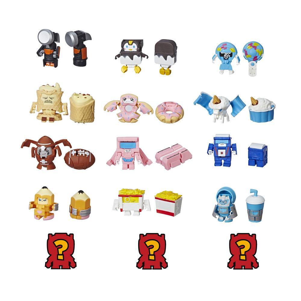 Transformers BotBots Toys Series 1 - Sugar Shocks -- Empaque de 5 figuras - ¡Figuras coleccionables misterio 2 en 1!