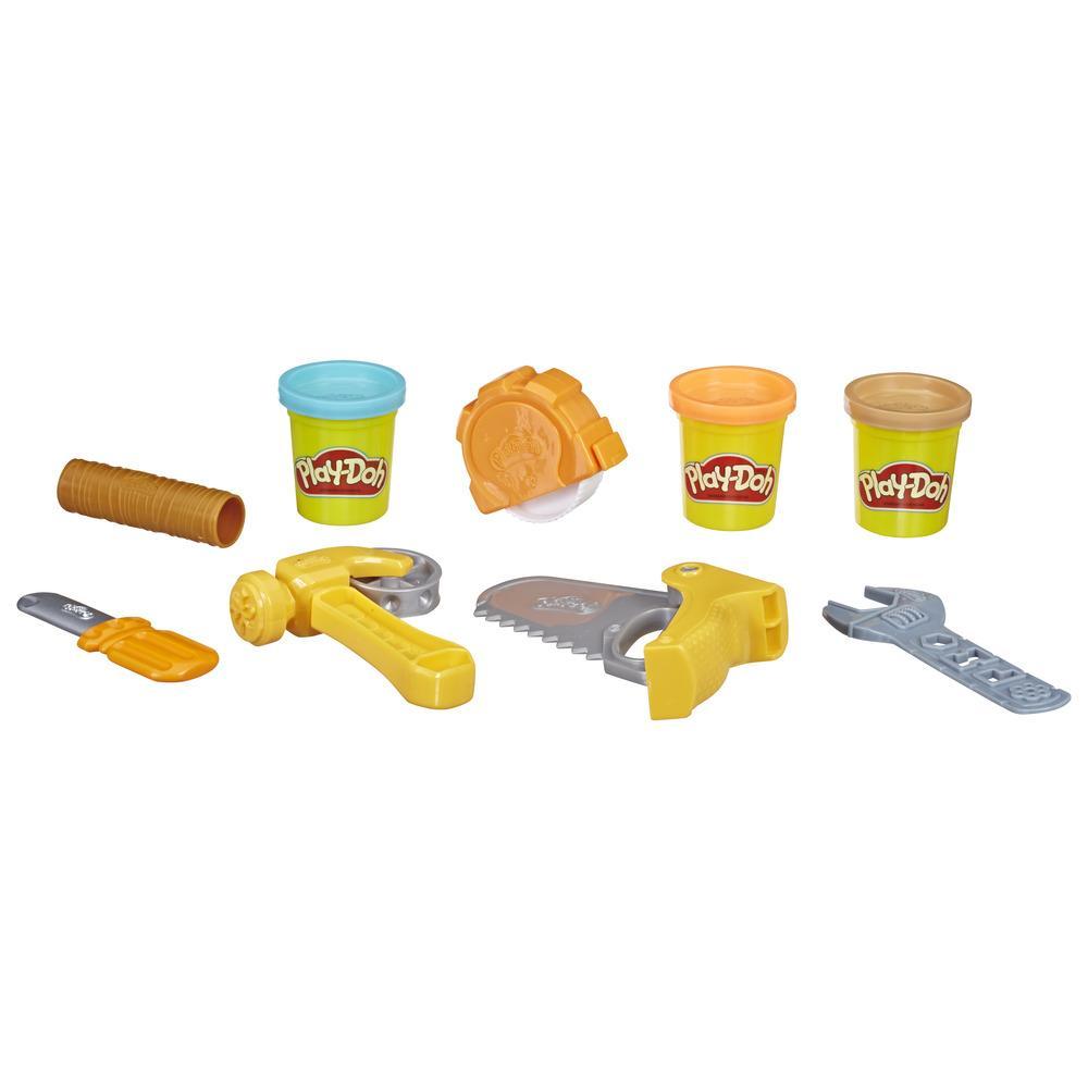 Play-Doh Herramientas divertidas - Juego de herramientas de juguete para niños con 3 colores no tóxicos