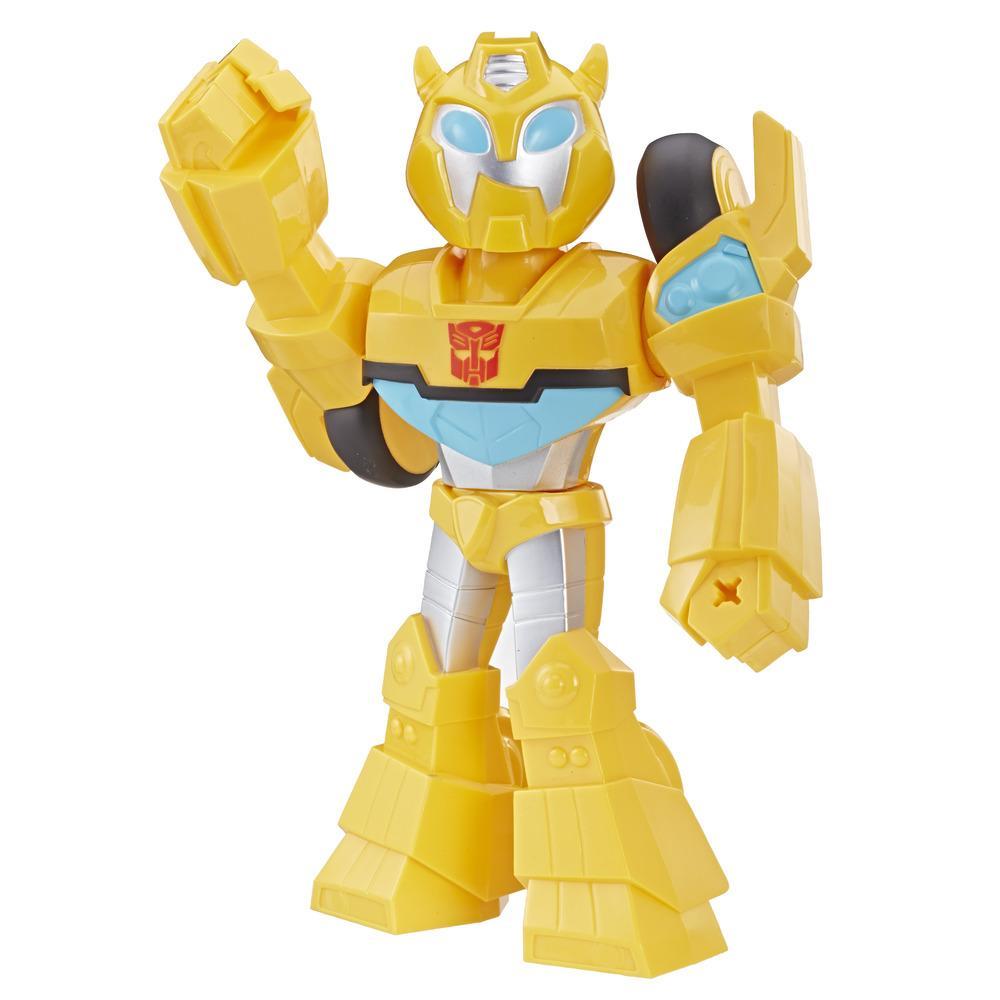 Playskool Heroes Transformers Rescue Bots - Academy Mega Mighties - Figura de acción de Bumblebee coleccionable de robot de 25 cm - juguetes para niños de 3 años en adelante