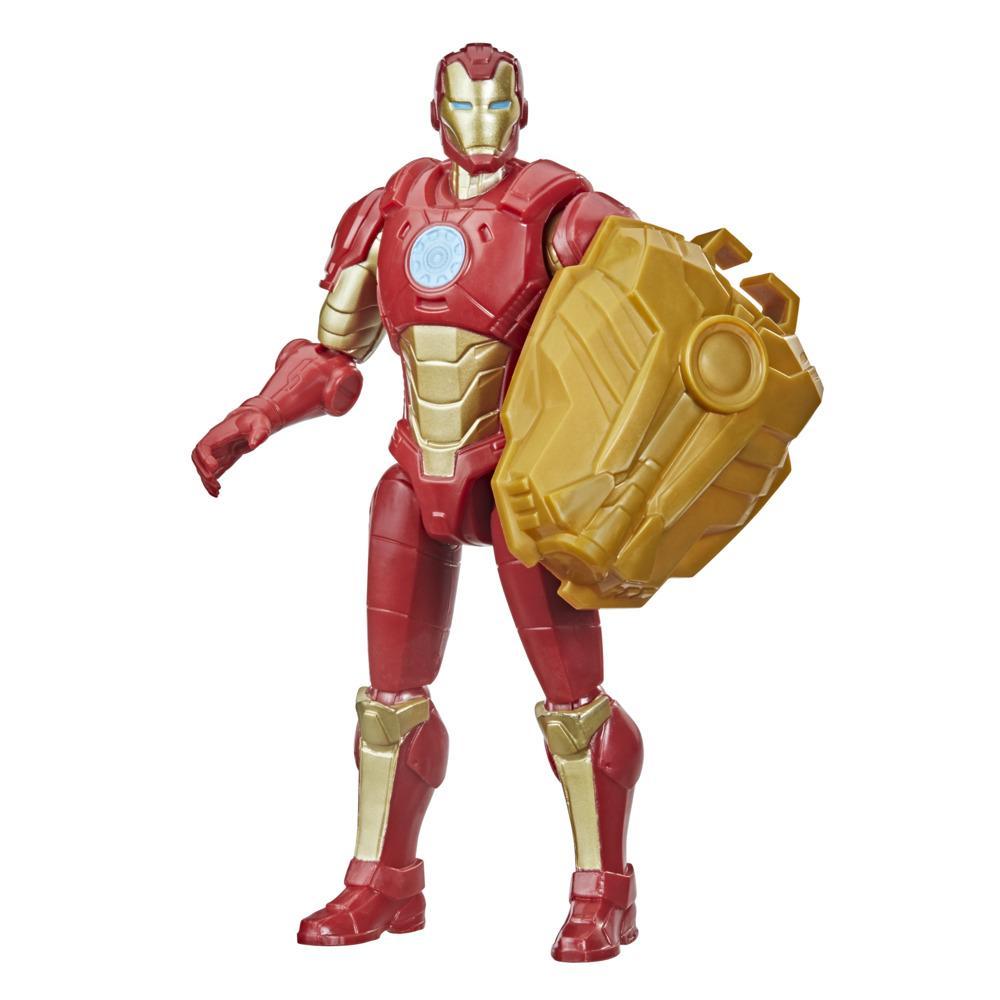 Avengers - Figura Mech Strike de Iron Man de 15 cm con accesorio de batalla