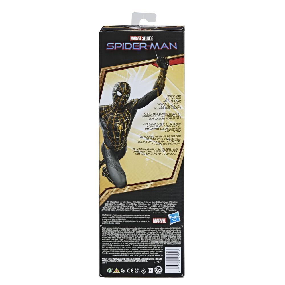 Establecimiento Arqueólogo Conquista Marvel Spider-Man Titan Hero Series - Hombre Araña con traje negro y dorado  - Marvel